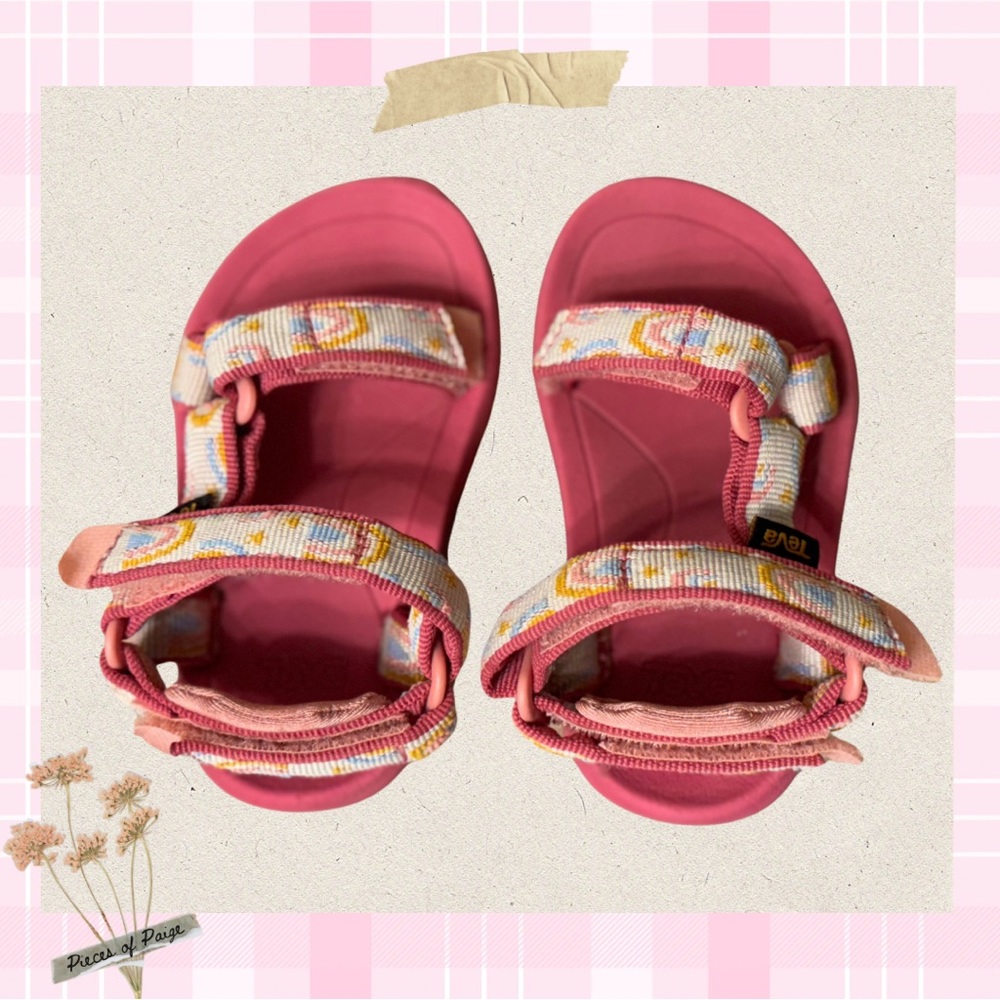 Teva Hurricane XLT 2 Toddler Sandals – Pink Rainbow Size 4